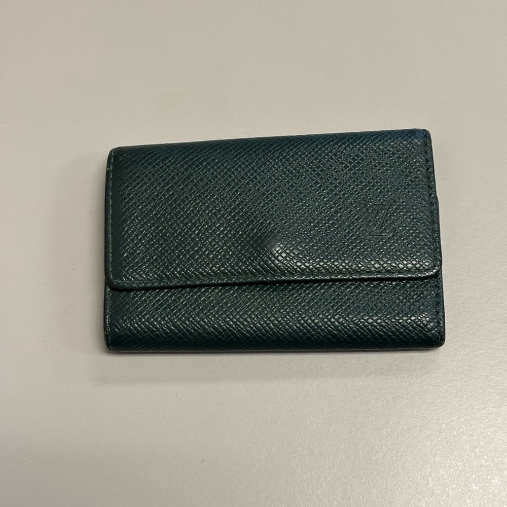 Louis Vuitton Dark Green Taiga Key Holder